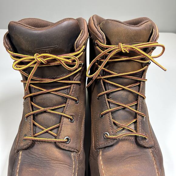 Red Wing 2440 & Irish Setter Moc Toe Work Boots Men’s 12 EE Leather 2 Pairs main image 12